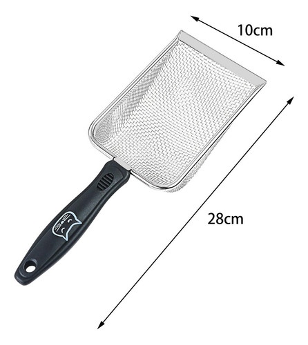 Cw Cat Litter Scooper Acuario Limpiador Largo Malla De 2,0