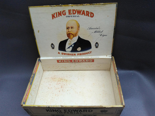 Cenbox: Viejo Estuche Abanos King Edward Oscuro Lxb Ccb