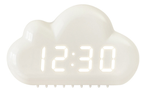 Reloj Despertador T Creatives, Cuatro Nubes, Led Controlado