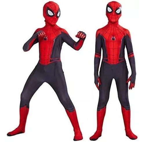 Niños Disfraz De Spiderman+transmisor + Reloj Cosplay Ropa