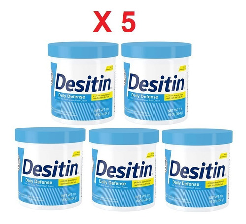 Crema Desitin Para La Dermatitis Del Pañal 1 Lb 5 Unidades