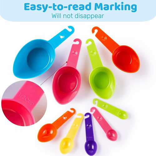 Liquid Measuring Cups 1-cup 2-cup, Measuring Spoons Set For