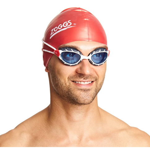Zoggs Gafas De Natación Unisex Predator, Blanco/rojo/tinta,