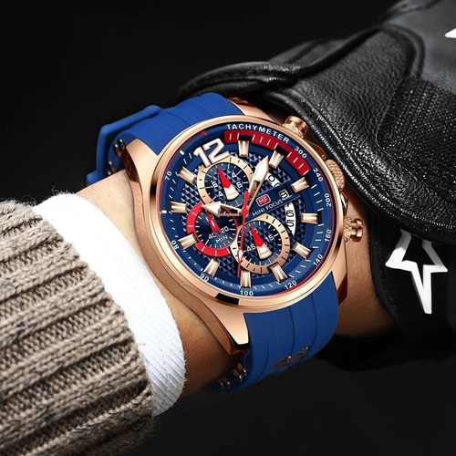 De Reloj Luminoso Cuarzo Lujo Mini Focus Para Hombreduy56