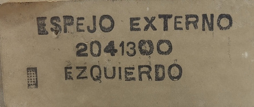 Espejo Retrovisor Externo Chevette (junior) Monza 36-413