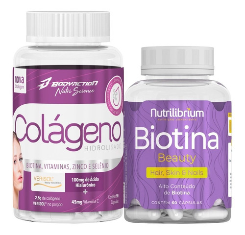 Colágeno Verisol Nutri Science 90 Caps + Biotina Beauty