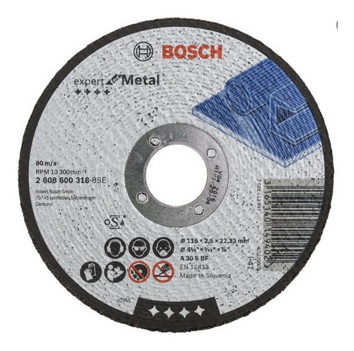 Pack-20  Discos De Corte Fierro 4  1/2   Eslov-bosch