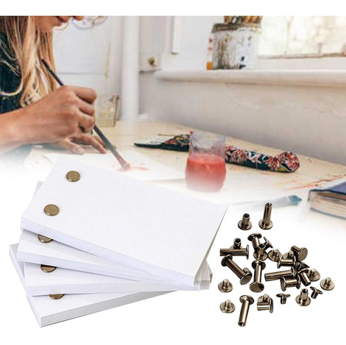 60/100 Flip Book Paper En Blanco Con Agujeros Flipbook Para