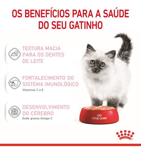 Ração Úmida Royal Canin Kitten Patê Gatos Até 12 Meses 85g