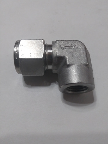 Conector Codo  1/2  Od X 1/4  Npt Hembra Acero Inoxidable