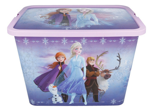 Caja Organizadora Infantil Frozen 7 Lts Plástica 