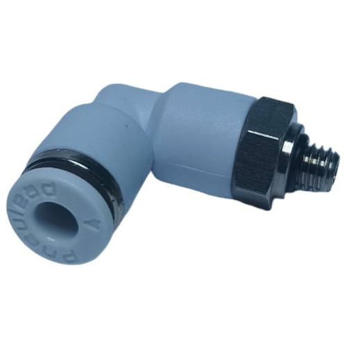 2 Piezas. Conector Tipo Codo, Manguera M4 Rosca M5, Pneulead