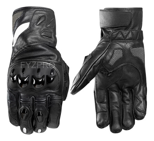 Guantes Para Moto 100% Cuero, Semi Largos, Deportivos. 