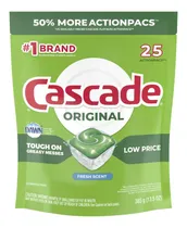 Comprar Detergente Lavavajillas Cascade Original Pack 25 Capsulas 