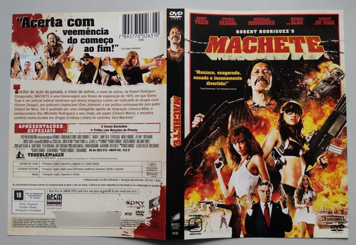 Machete Dvd Robert Rodriguez Danny Trejo Seagal Alba De Niro (Usado)
