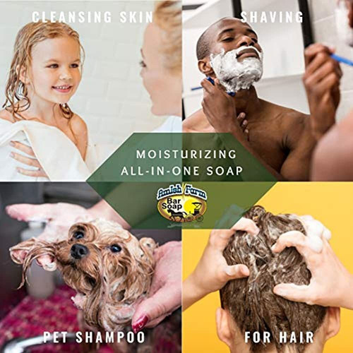 Amish Farms Handmade Bar Soap, Ingredientes Naturales, Prens