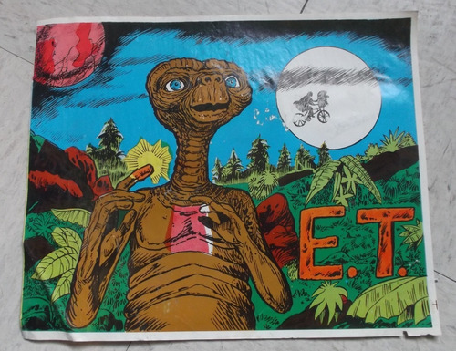 Bonito Poster Lobby Card Del Extraterrestre E. T.  Cartel!