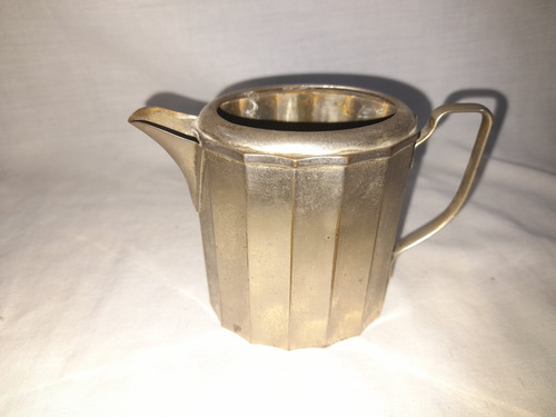 Antiguo Juego De Te De Metal Origen Alemania Plata Liso (Usado)