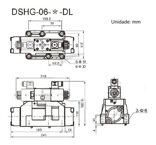 Válvula Direcinal Hidráulica Dshg 06-3c4-e-t-d24-n1 Tn25