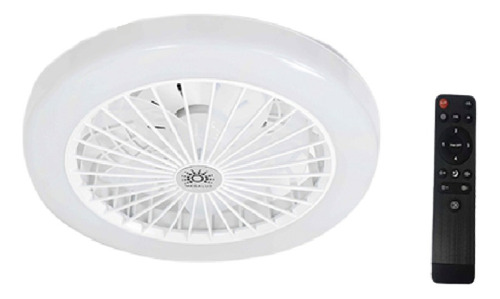 Ventilador De Techo Lampara 3 Tonos 12 PuLG Control 4 Pzas
