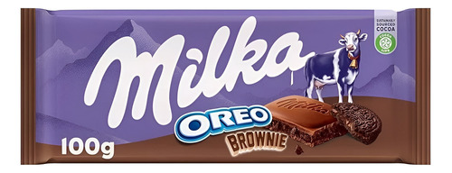 Tableta De Chocolate Milka Oreo Brownie 100 G. 