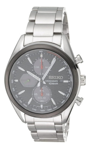 Reloj Seiko Macchina Sportiva Solar Caballero Ssc803p1 Negro