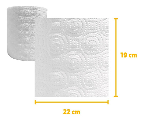 Imagen 5 de 6 de Toalla Nova Papel Industrial Doble Hoja 120m Pack 2 / Alba