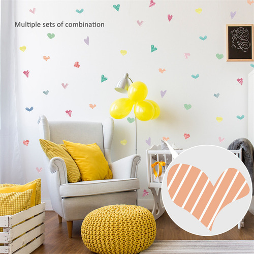 Muros Decorativos Forma De Corazón Pegatinas De Empalme