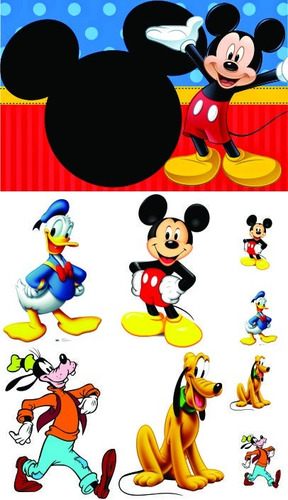 Kit Display De Chão Turma Do Mickey 8 Peças + Painel (4)