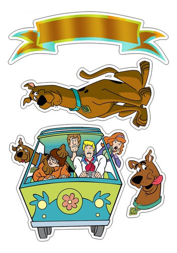 Kit Figuras De Coroplast Personalizado Scooby Doo