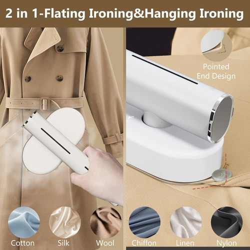 Hulmay Vaporizador Portátil Para Ropa De Viaje Mini Blanco