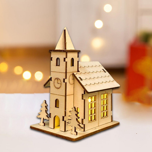 Colección De Casas De Madera Sin Estilo C 9.4x7x12.5cm