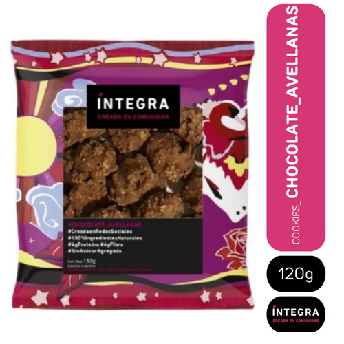 Cookies Integra chocolate y avellanas 120g