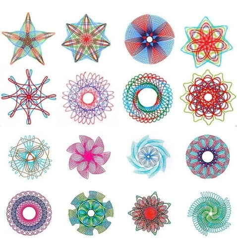 Set 22 Engranajes Juego Espirógrafo Dibujo Espiral Niños F