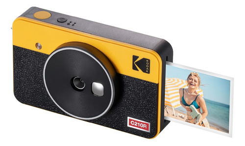 Kodak Mini Shot 2 Retro Cámara Instantánea + 8 Hojas Color Amarillo