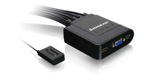 Iogear 4 Puertos Usb Kvm  Vga Con S Y Remoto, Gcs2