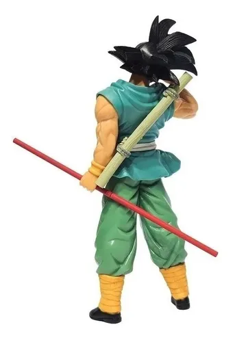 Figura Goku Traje Verde Baculo Dragon Ball + Obsequio Figura Goku Traje Verde Baculo Dragon Ball + Obsequio