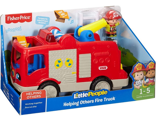  Fisher-price Little People Camion De Bombero Ingles