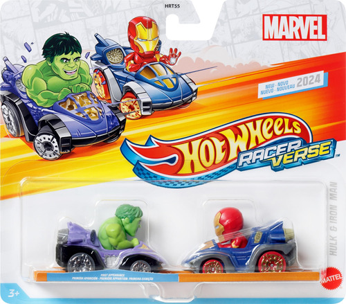 Hot Wheels Racerverse Hulk & Iron Man Marvel