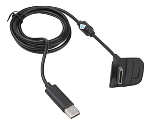 2 En 1 Jugar Y Cargar Usb Cable Para Xbox 360 - Negro