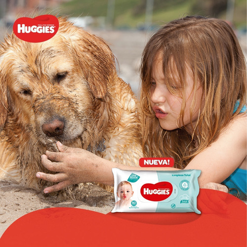 Toallas Humedas Huggies Limpieza Total One&done X80 Unidades