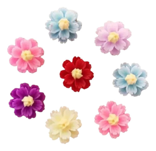 20 Mini Flores 3 D Figura Adorno Micropaisaje Terrarios Deco