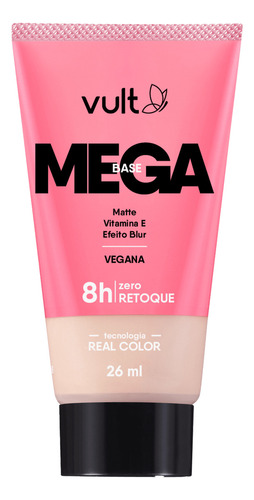 Base de maquiagem em líquida Vult MEGA BASE Base Líquida Matte tom v250 - 26mL