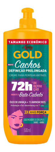 Creme De Pentear Niely Gold Cachos Definição Prolongada 500m