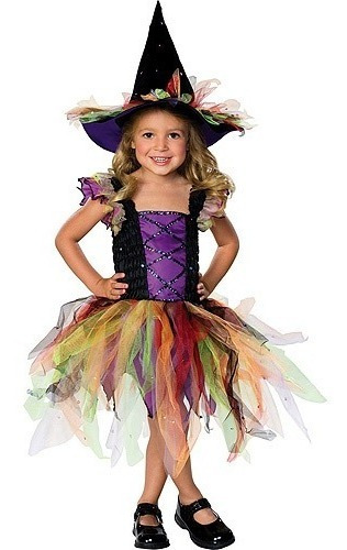 Disfraz Para Niña Bruja Glitter Talla Toddler 2t Halloween