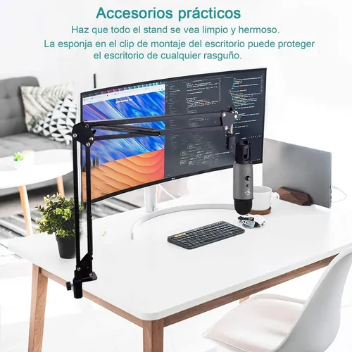 Clm Soporte Brazo Microfono Condensador Para Estudio