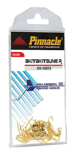 Anzol Pinnacle Akita Kitsune Dourado Gold C/20un N8