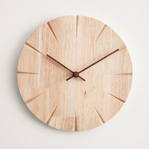 Reloj De Pared De Madera Maciza, Reloj Decorativo, Regalo
