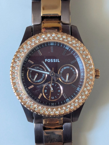Relógio Fossil Marrom Rose Es2955 - Open Box - Nunca Usado Marrom (Usado)
