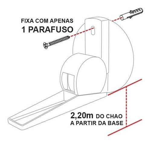 Imagem 2 de 6 de Estadiômetro Compacto 2,2m - Envio De Imediato!